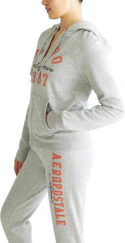 AEROPOSTALE Women's Aero Logo Full Zip Hoodie- Arches- Aero 1987 California in Saudi Arabia