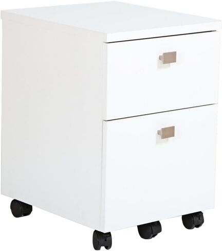 South Shore (SOUCS) South Shore 2-Drawer Mobile File Cabinet on Casters, Pure White in Saudi Arabia