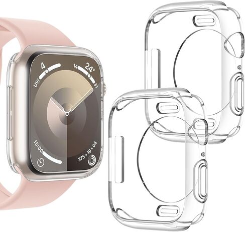 [2 Pack] Bumper Case for Apple Watch SE3/SE2/SE/Series 6/5/4 40mm, Gold in Saudi Arabia