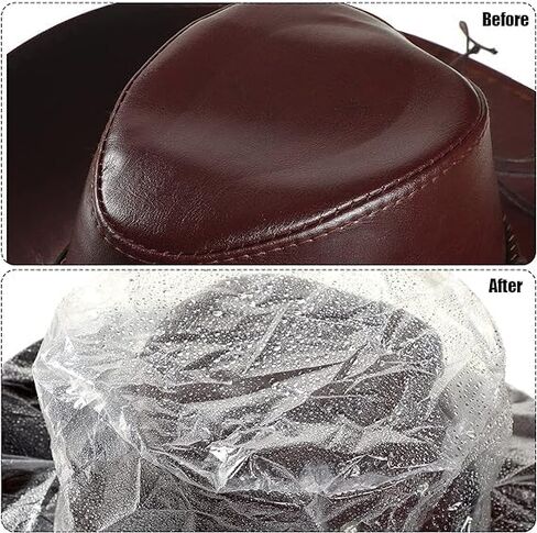 10 قطع من غطاء قبعة رعاة البقر و10 قطع من مقاس القبعة المخفض، غطاء حماية من الغبار، قبعة رعاة البقر، غطاء المطر، قبعة حجم الشريط المخفض، تخزين قبعة رعاة البقر، حجم مخفض in Kuwait