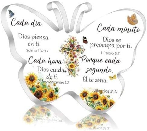Spanish Christian Women's Acrylic Bible Verse Prayers: Uplifting Gifts for Faithful Hearts | Religious Home Decorations,Catholic & Office Decor in Saudi Arabia
