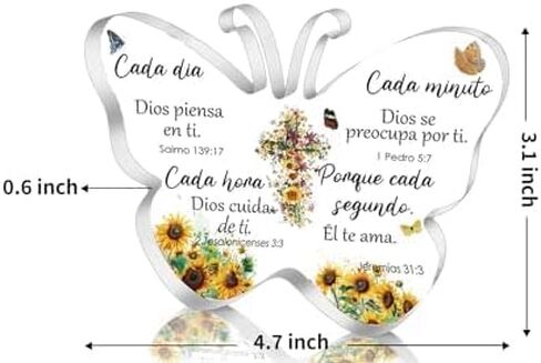 Spanish Christian Women's Acrylic Bible Verse Prayers: Uplifting Gifts for Faithful Hearts | Religious Home Decorations,Catholic & Office Decor in Saudi Arabia