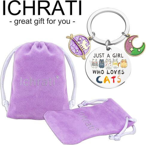 Cat Lover Gifts for Women Lovers Cats Themed Gift for Girls Teens Cute Women Key Chains for Sisters Friends Daughter Cat Decor Trendy Stuffs for Teen Girl in Saudi Arabia