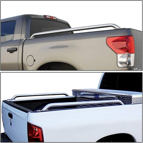 DNA MOTORING RAIL-001-SS Pair of Truck Bed Rails for 92-11 Ranger 00-05 Tundra,Metallic in Saudi Arabia