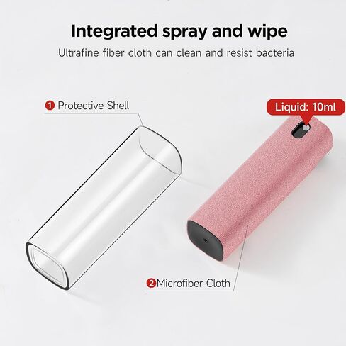 YTT Touchscreen Screen Cleaner Spray, for Phones iPad Car (Pink) in Saudi Arabia