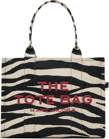 Marc Jacobs The Zebra Canvas Large Tote Bag, Black/White in Saudi Arabia