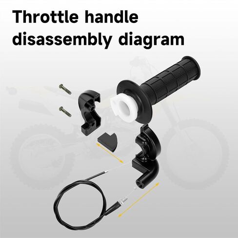 HIAORS 7/8 بوصة مجموعة كابلات خنق الدراجة الصغيرة متوافقة مع كولمان CT200U CT200U-EX BT200X Baja Warrior MB200 DoodleBug DB30 79cc CT100U CC100X Motovox Predator 212cc 196cc 6.5hp أجزاء المحرك in Kuwait