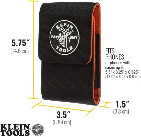 Klein Tools 55474 Phone Holder, XX-Large, Fits iPhone, Google, LG, Samsung Phones, With Magnetic Closure and Belt Clip in Saudi Arabia