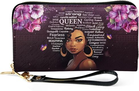 Leather Clutch For Women - Wallet For African Women Mother's Day Gifts - Birthday Gifts For Women in Saudi Arabia
