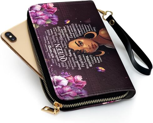 Leather Clutch For Women - Wallet For African Women Mother's Day Gifts - Birthday Gifts For Women in Saudi Arabia