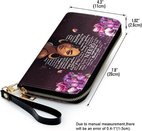 Leather Clutch For Women - Wallet For African Women Mother's Day Gifts - Birthday Gifts For Women in Saudi Arabia