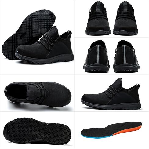 أحذية فولاذية لأصابع القدم للرجال والنساء، أحذية أمان للعمل مضادة للماء ومقاومة للزيوت، نعل متين مقاوم للثقب، بناء مستودع صناعي على السطح، أحذية مطبخ الشيف لخدمة الطعام in Kuwait