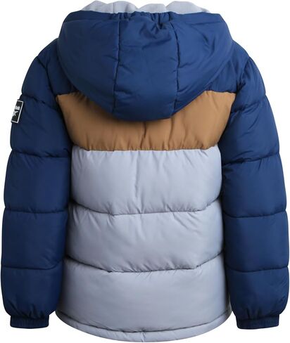 Reebok Boys' Winter Coat - Heavyweight Quilted Puffer Snow Parka - Weather Resistant Ski Jacket for Boys (8-20), Size 10-12, Batik Blue in Saudi Arabia