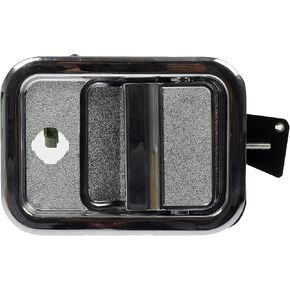 Dorman 760-5202 Front Driver Side Exterior Door Handle Compatible with Select Freightliner Models, Chrome (Black Hardware)