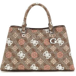 GUESS Eliette Girlfriend Satchel, Latte Logo Multi in Kuwait