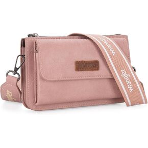 Wrangler Crossbody Wallet Purse for Women Small Shoulder Handbags with Phone Pocket