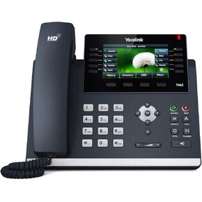 Yealink T46S IP Phone, 16 Lines. 4.3-Inch Color LCD. Dual-Port Gigabit Ethernet, 802.3af PoE, Power Adapter Not Included (SIP-T46S)