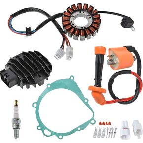 WFLNHB Ignition Coil Regulator Rectifier Stator 33410-09F00 32800-05F20 32101-07G00 Replacement for Suzuki Quadsport Z400 LTZ400 LTZ400Z 2x4