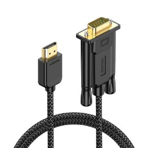 FEMORO HDMI to VGA Cable 3ft, HDMI-to-VGA Monitor Cable HDMI Adapter Cord (Male to Male) for Monitor, Computer, Laptop, Desktop, PC, Projector, HDTV and More