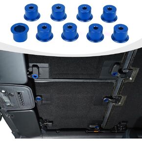 for Bronco Freedom Panel Latch, 9PCS Aluminum Hardtop Roof Removal Handle Bult-in Accessories Compatible with Ford Bronco 2021-2024 4Door, Blue