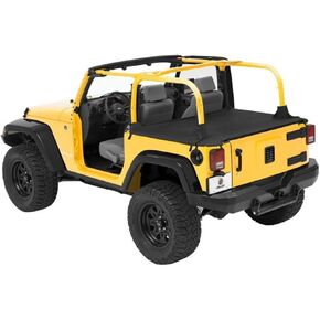 Bestop 9003335 Black Diamond Duster Deck Cover for 2007-2018 Wrangler 2-Door