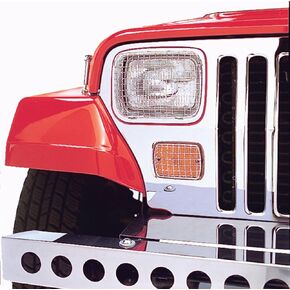 Rugged Ridge | Stone Guard Kit, Stainless Steel | 11102.02 | Fits 1987-1995 Jeep Wrangler YJ