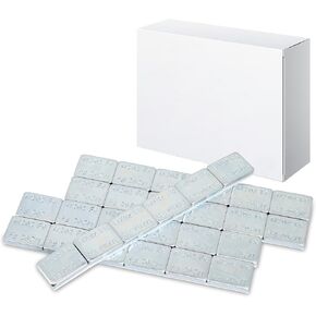 Aain 1/2 oz, zinc-Coated, Adhesive Stick on Wheel Weights, EasyPeel Type. Cars, Trucks, SUVs, Motorcycles, Low Profile, 24 Strips/Box,144pcs