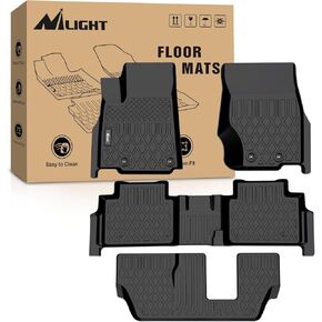 Nilight TPE Floor Mats for Dodge Durango/Jeep Grand Cherokee 2016 2017 2018 2019 2020 2021 2022 2023,All Weather Custom Fit Heavy Duty Floor Liners