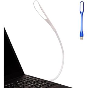 Dimmable USB Lamp, Flexible USB Keyboard Light, Mini USB Light for Laptop (14-LED-Bead, 3-Level Adjustable Brightness, On/Off Touch Switch, Black)