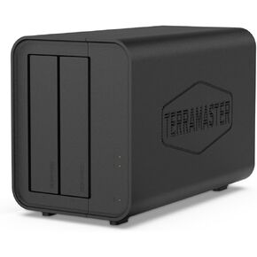 TERRAMASTER F2-212 2Bay NAS - Quad Core CPU DDR4 RAM Personal Private Cloud Home Network Attached Storage with Rich Backup Solutions (Diskless)
