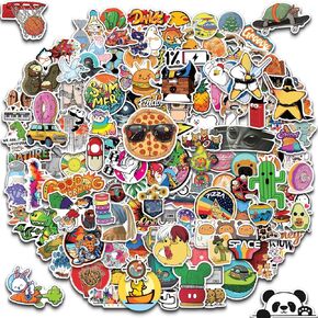300pcs VSCO Stickers for Teens, Cool Water Bottle Stickers for Kids Teens, Trendy Graffiti Cute Vinyl Aesthetic Waterproof Laptop Stickers Pack for Skateboard Luggage, Colorful Funny Stickers