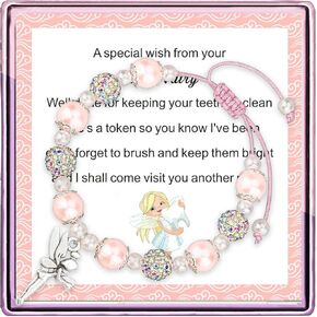 Tooth Fairy Bracelet, First Lost Tooth Gift, Tooth Fairy Jewelry, Tooth Fairy Letter Tooth Fairy Gifts for Her,Daughter,Granddaughter