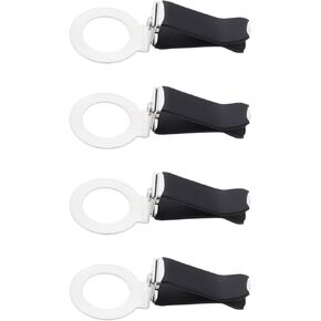 eMagTech 4PCS Black 360° Car Vent Black Clip Car Air Diffuser Clips Metal Car Perfume Fragrances Clip Car Air Freshener Clips Metal