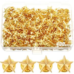 Unittype 400 Pcs Star Badge Lapel Pin Star Pins Award Pins for Veterans Day Labor Day 4th of July Independence Day Celebration Memorial Day