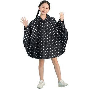 Kids Cute Raincoat Waterproof Rain Poncho Jacket Coat for Girls Boys in Saudi Arabia