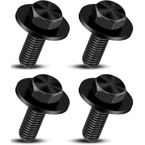 4 Pcs 12mm Top Front Skid Plate Bolts with Gasket Fit for Toyota Tacoma 4Runner FJ Land Cruiser Tundra Sequoia 1995-2023