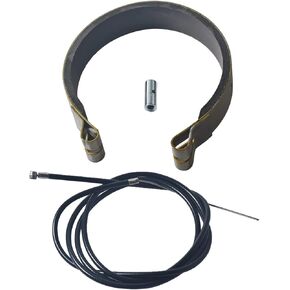 Rear 4" Drum Brake Band Pin Brake Cable with 65" Throttle Cable kit For Predator 212 420 196cc ATV