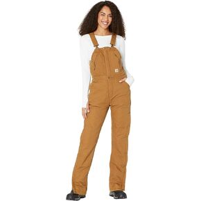 Carhartt Women's Loose Fit Washed Duck Insulated Biberall