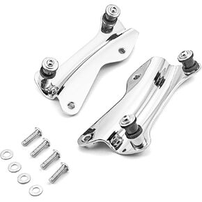 Dasen Backrest 4 Point Docking Hardware Kit Compatible with 2014-2024 Harley Touring Road King Street Road Electra Glide, Chrome Part Number #52300353