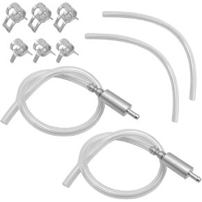 2 PCS Brake Bleeder Hose, One Way Check Valve Tube Bleeding Tool Kit for Motorcycle Clutch, Hydraulic Brake Fluid Bleeder Replacement Hose, Motorcycle Accessories