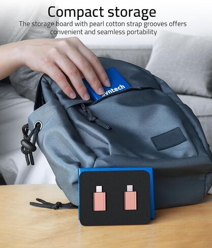 Syntech USB C to USB Adapter Pack of 2, USB 3.0 to Thunderbolt 5/4 Adapter | Compatible with MacBook Pro Air 2026, Surface, iPad, iPhone, Galaxy Notebook, XPS and More Type C Devices, Space Grey in Kuwait