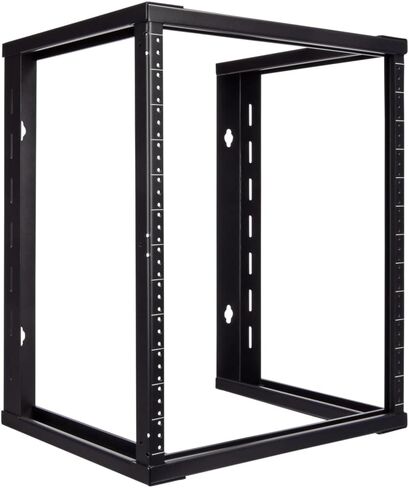 NavePoint 6U Wall Mount Rack - Server Rack for 19 Inch IT Equipment Open Frame Rack – Network Rack for AV & Server Equipment 16" Deep Rack, Black in Kuwait