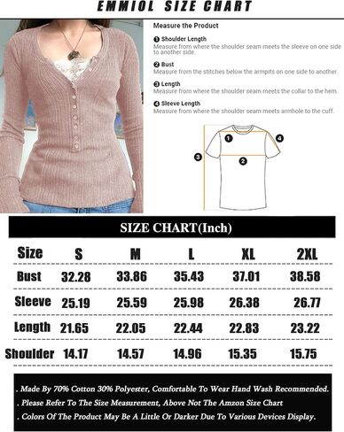EMMIOL Lace Crop Button Up Shirts for Women Paneled Button Long Sleeve Knit Top Lightweight Slim Basic Knit Tunic Top Blouse in Saudi Arabia