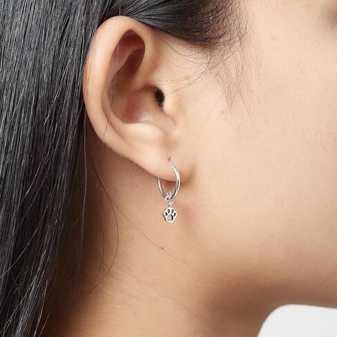 أقراط Boma Jewelry من الفضة الإسترليني بطبعة مخالب وإغلاق سريع للأسفل in Saudi Arabia