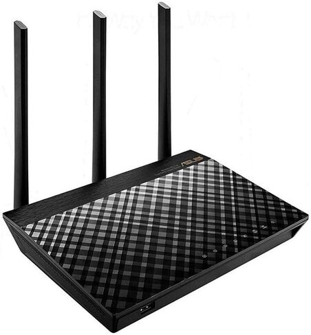 ASUS AC1750 WiFi Router (RT-AC66U B1) - Dual Band Gigabit Wireless Internet Router, ASUSWRT, Gaming & Streaming, AiMesh Compatible, Included Lifetime Internet Security, Adaptive QoS, Parental Control in Saudi Arabia