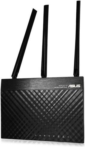 ASUS AC1750 WiFi Router (RT-AC66U B1) - Dual Band Gigabit Wireless Internet Router, ASUSWRT, Gaming & Streaming, AiMesh Compatible, Included Lifetime Internet Security, Adaptive QoS, Parental Control in Saudi Arabia