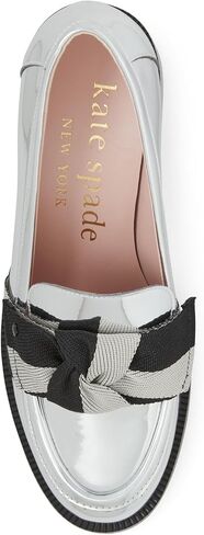 حذاء Kate Spade New York للسيدات ذو اللون المعدني Leandra Loafer in Kuwait