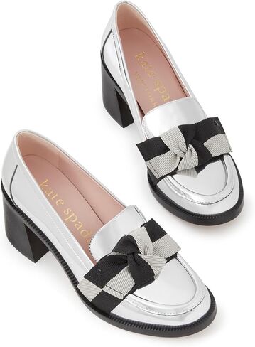 حذاء Kate Spade New York للسيدات ذو اللون المعدني Leandra Loafer in Kuwait