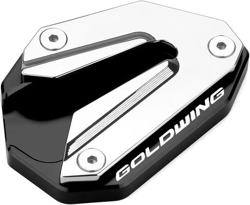 Kickstand shoe For H.onda Goldwing GL1800 2002-2017 and 2018-2023 Motocycle CNC Kickstand Side Stand Enlarge Extension Pad goldwing gl 1800 Accessories (2018-2023 black) in Saudi Arabia