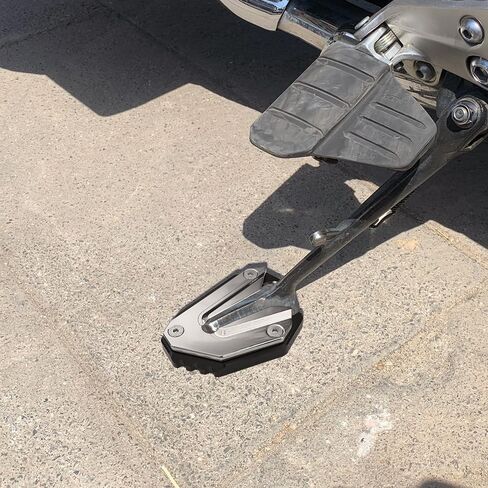Kickstand shoe For H.onda Goldwing GL1800 2002-2017 and 2018-2023 Motocycle CNC Kickstand Side Stand Enlarge Extension Pad goldwing gl 1800 Accessories (2018-2023 black) in Saudi Arabia